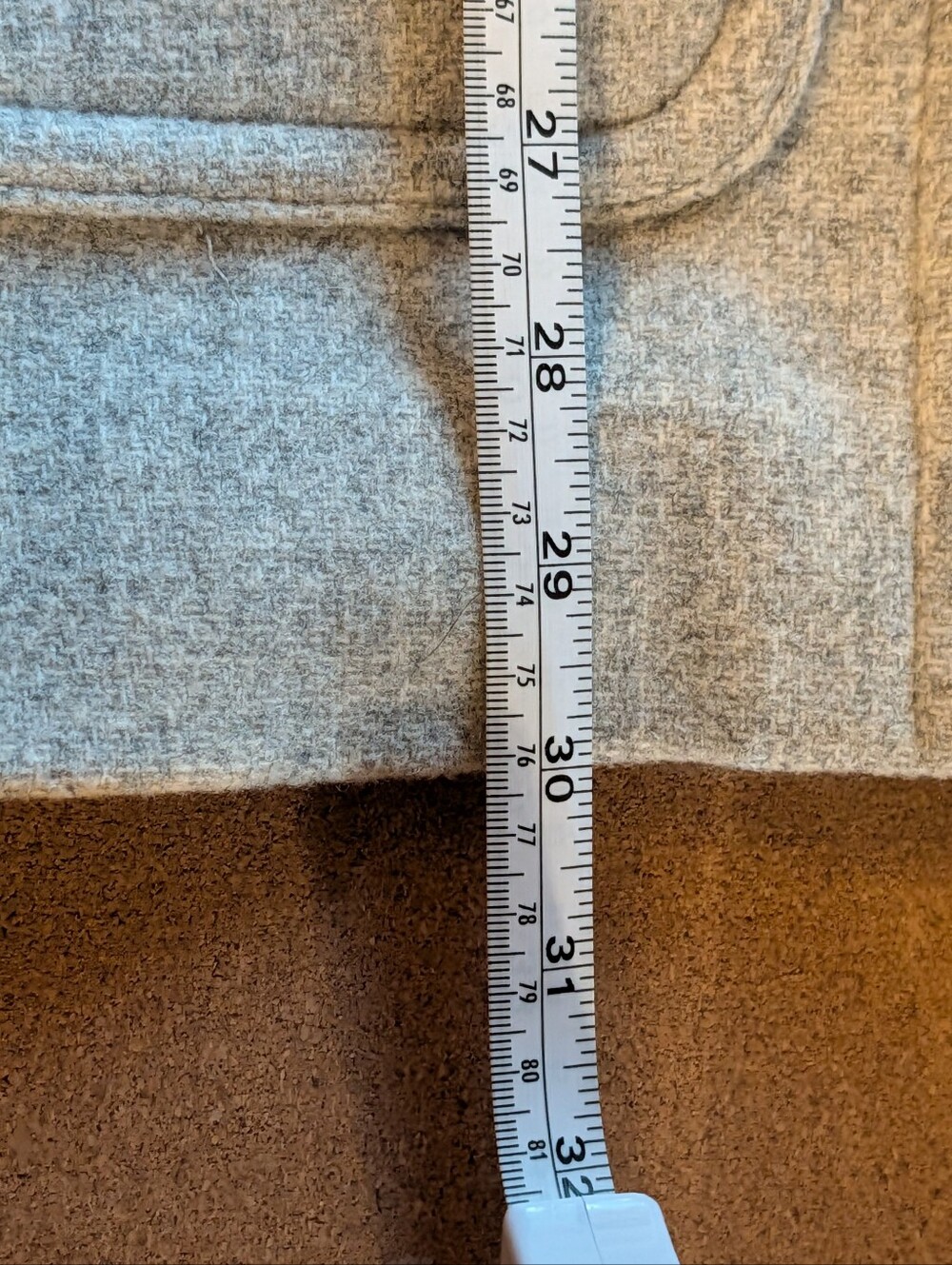J. Crew Chateau Parka Italian Wool Stadium Cloth Light Gray Hooded A-Line Sz 2P. - Picture 6 of 13